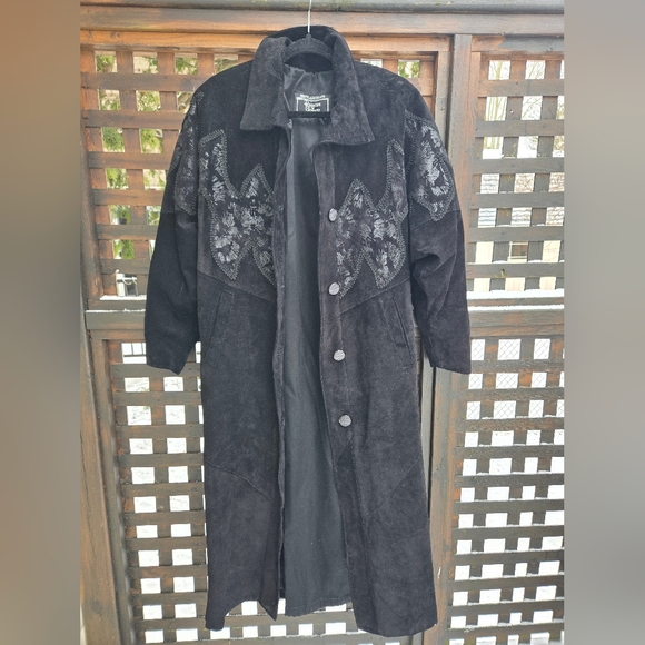 Vintage Rumors & Gossyp Suede Maxi Jacket - Picture 2 of 16